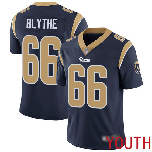 Los Angeles Rams Limited Navy Blue Youth Austin Blythe Home Jersey NFL Football #66 Vapor Untouchable->los angeles rams->NFL Jersey